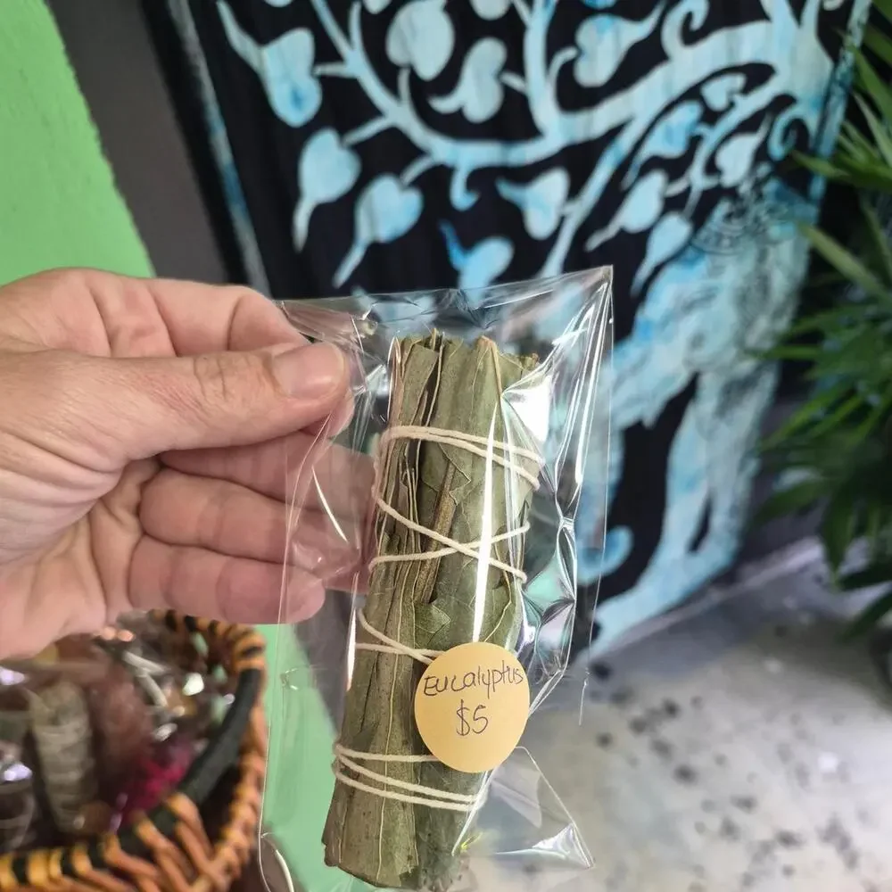 Eucalyptus smudge stick bundle smudging